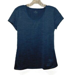 Athleta Scoop Neck Sports Top Size Small Heathered Blue